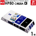 【送料無料】【訳あり】HP 純正品 箱入 HP80 K プリントヘッド/クリーナー 黒 ブラック C4820A ヒューレット パッカード エイチピー 1箱【領収書発行OK 】