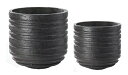 【ポイントキャンペーン中】TE006-300BK-SF インテリアショートシリンダーポットS 陶器鉢/プランター/インテリア/観葉/アレンジメント/花器