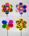【全商品ポイントキャンペーン中】S2505-31881 風車ピック カラフル フラワー シングル 3色セット/ガーデニング/オブジェ/風車/キラキラ/ピック/ガ...