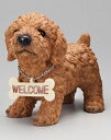 【全商品ポイントキャンペーン中】S31713 ラブリーウェルカムドック M トイプードル 犬/ドック/置物/オーナメント/オブジェ/ガーデン雑貨/ガーデニング雑貨/トイプードル 置物/トイプードルグッズ/トイプードル雑貨/母の日/父の日
