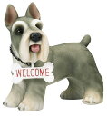 【全商品ポイントキャンペーン中】S31717 ラブリーウェルカムドック M シュナウザー ドック/犬/置物/オーナメント/ガーデニング/オブジェ/ガーデン雑貨...