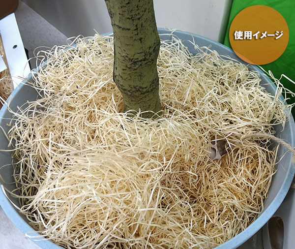 鉢植えのマルチング材：ひのき木綿（もくめん）25g入り 3個セット