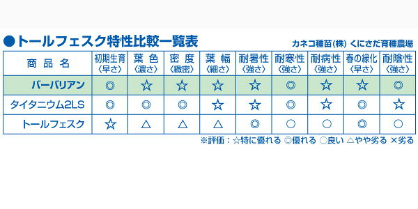 芝の種：トールフェスク バーバリアン 1kg入り engei2-10261785 園芸ネット プラス サンプル画像3