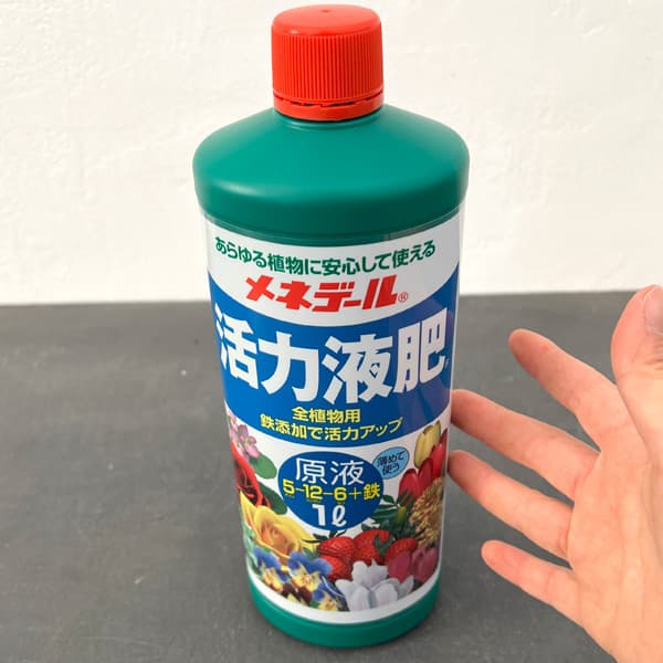 メネデール活力液肥原液1リットル入り（5-12-6+鉄）