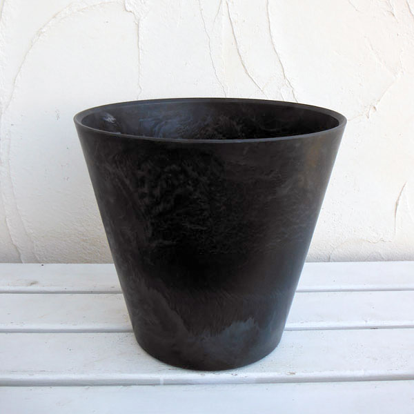アートストーン ラウンド ブラック 27cm（直径26.5cm）