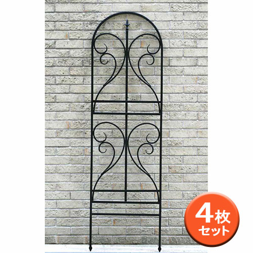 [送料無料]アイアントレリス：フィニアル180 ブラック 4枚セット（IF-FN7950-4P-BLK）