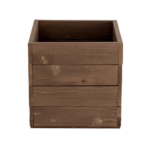 Wooden Planters - [送料無料]天然木プランター：hiyori（ひより）ダークブラウン（DEP-36DBR）