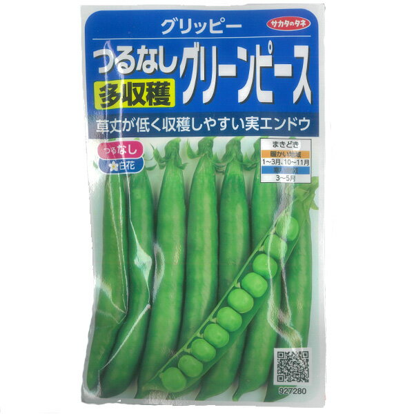 つるなしグリーンピース：グリッピー*[サカタ 野菜タネ]