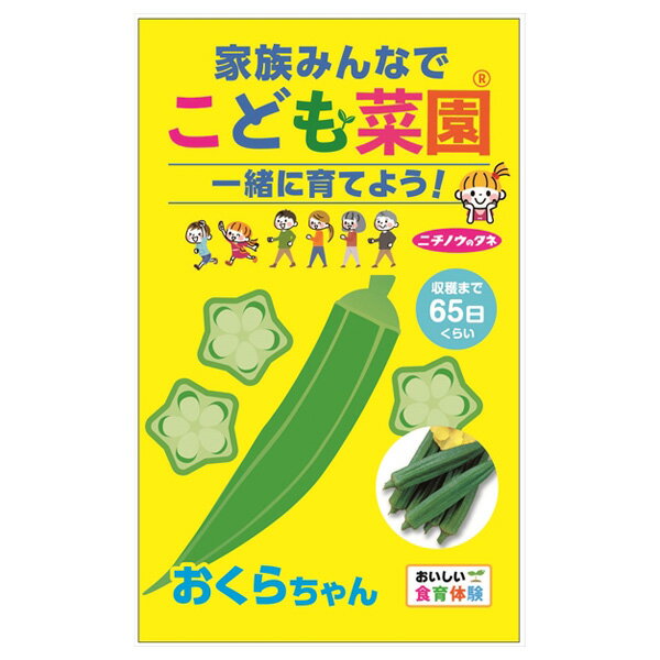 オクラ：こども菜園（おくらちゃん）[野菜のタネ 春まき]
