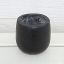 セメント鉢:SAMAI(サマイ)(S)口径10cm/ブラック(墨色)