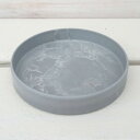 樹脂製ソーサー・シティPRO皿/SSグレー(直径9cm×高さ1.5cm) 3個セット