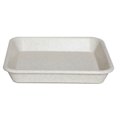 もみっくスクエアプレート（鉢皿・鉢受け皿）12型ホワイト（幅・奥行き12.3cm、高さ2cm）