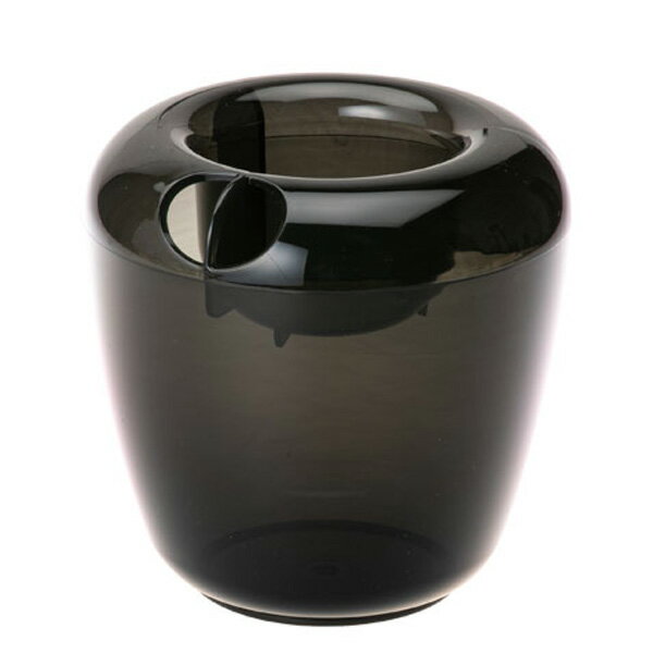 水栽培用ポット：VASEベース シングルスモークブラック（球根1球用）1個