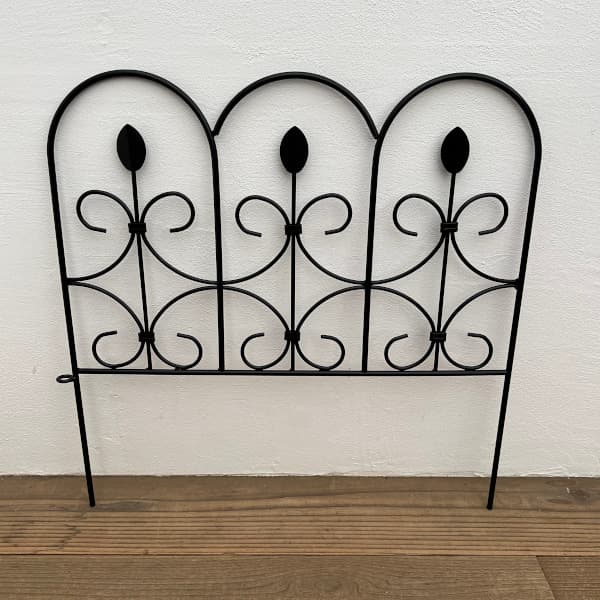 ガーデンエッジ7237TGブラック（幅47cm、高さ45.5cm） 6本セット