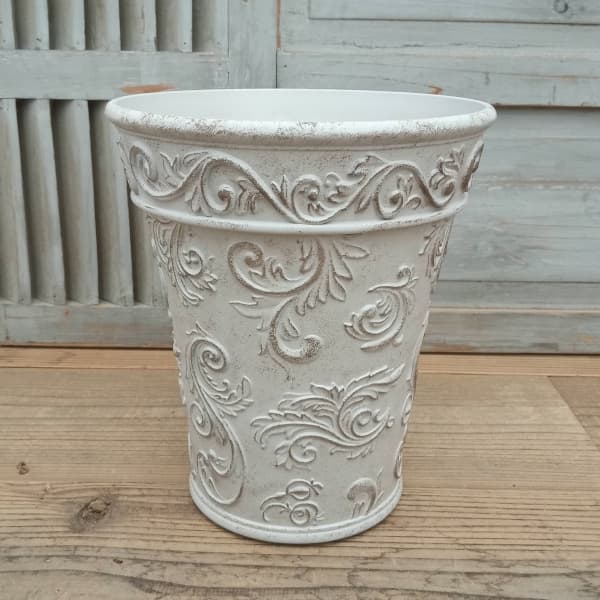 ボールドアラベスク トールLホワイト／直径24.5cm（FC034WH）