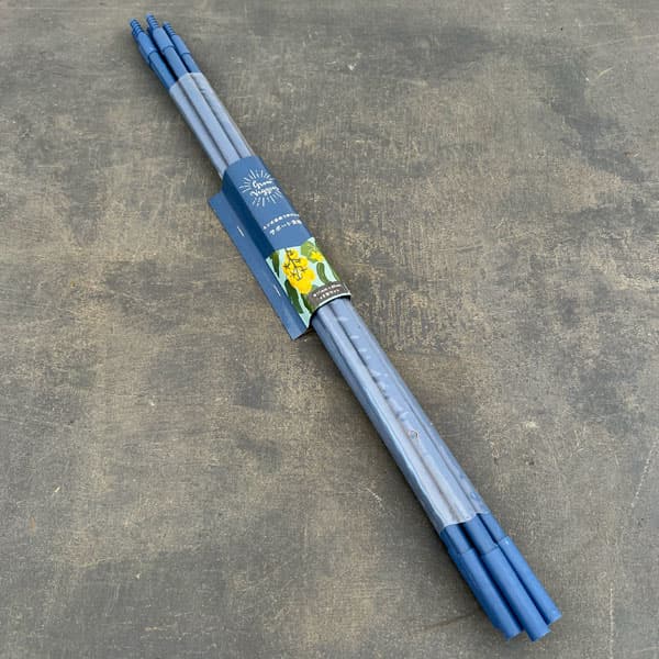 ネジ式連結で伸ばせるサポート支柱 60cm ブルー 6本入りパック／97203