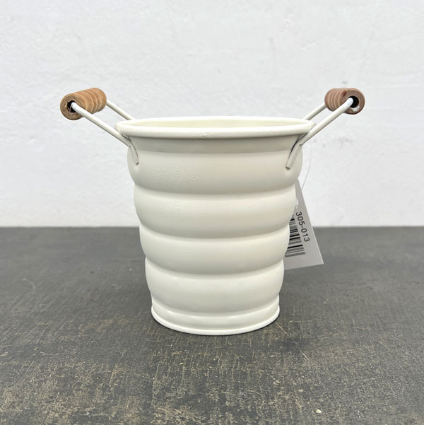 メタルソーホワイトS（直径11.5cm 高さ11.5cm）