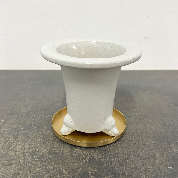 Rakuten - RAKU プランター 白 O-95（直径約14cm）・受け皿付き