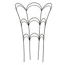 フラワーガード(M)ブラック(高さ62cm)AFG01-60 フラワーガード(M)ブラック(高さ62cm)AFG01-60