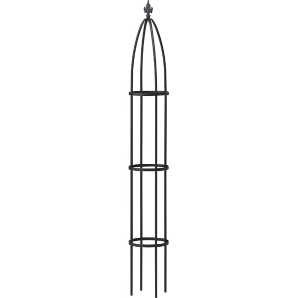 スモールオベリスク ローズオベリスク 直径24cm 高さ120 150 180cm おしゃれ ガーデンオベリスク つるバラ つる 花 支え 支柱 薔薇 バラ ばら クレマチス ガーデニング トレリス 支柱 菜園 園芸 家庭菜園 園芸資材 資材 園芸用品 つる植物 プランター ブラック送料無料