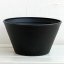 プラスチック製平鉢 寄せ植えジョイ 9号(ブラック) 5個セット