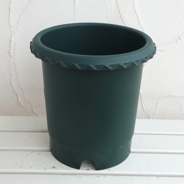 （わけあり特価）バラ鉢10号（ダークグリーン）