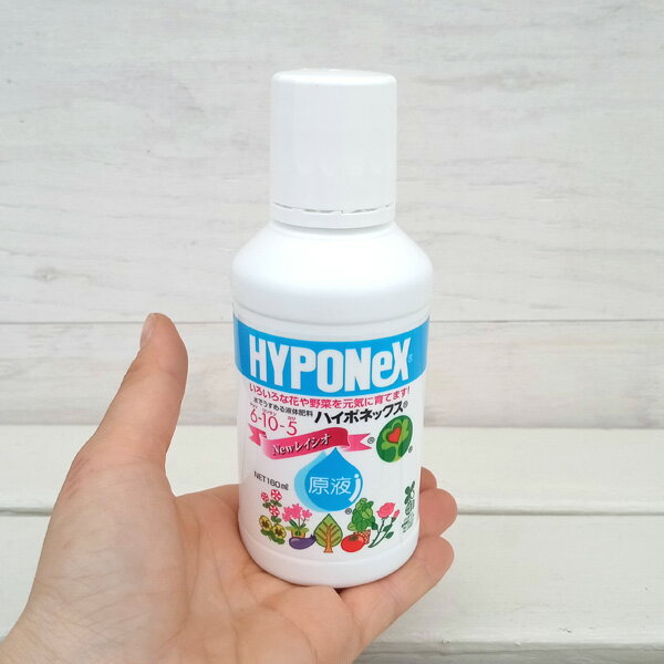 液肥：ハイポネックス原液 160ml（6-10-5）