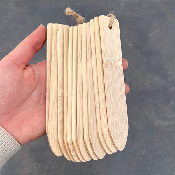 ネームラベル：プランツエチケッター・バンブー13cm×12枚