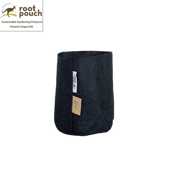 ルーツポーチ：ブラック1ガロン・持手なし（幅=直径15cm、高さ19cm）