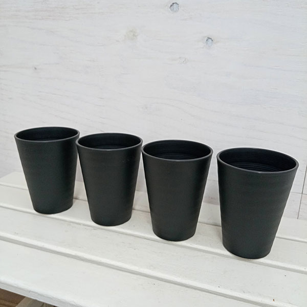 セラアート長鉢4号（黒） 4個セット