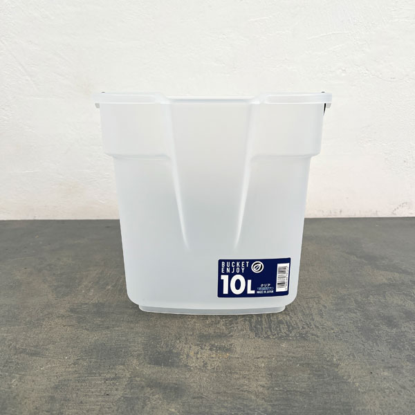Rakuten - バケツ・エンジョイ 10L（29.5cm、28.2cm、高さ24cm） クリア