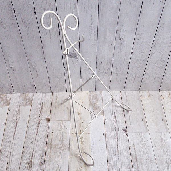 ハンギングスタンド：シンプル高さ65cmホワイトTHS41-60W