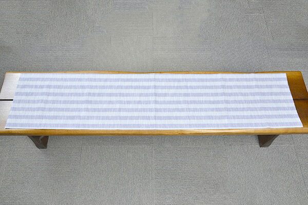 会津木綿 HARAPPA テーブルランナー(藤縞) 1600×350mm 木綿生地 テーブルクロス おしゃれ 布 和風 下駄箱 布 ギフト プレゼント 2