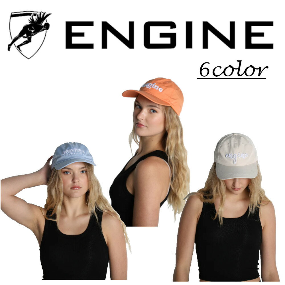  ENGINE Nylon Sports Cap キャップ スポーツキャップ 帽子 男女兼用 全年齢対象 海外ブランド シンプル 3種類 6色 オシャレ