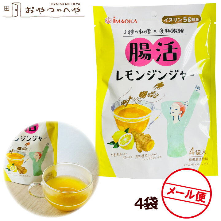 腸活 レモンジンジャー 60g（15g×4）×4袋 粉末清涼飲料 メール便（代引き不可） レモン 生姜 しょうが