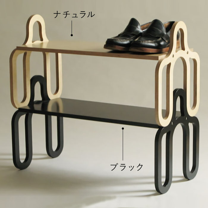 Eau オー GRAPHIA グラフィアシューズラック 靴箱 シューズボックス 玄関収納 下駄箱 スリッパラック おしゃれ シンプル スタッキング スリム フィンランドバーチ 白