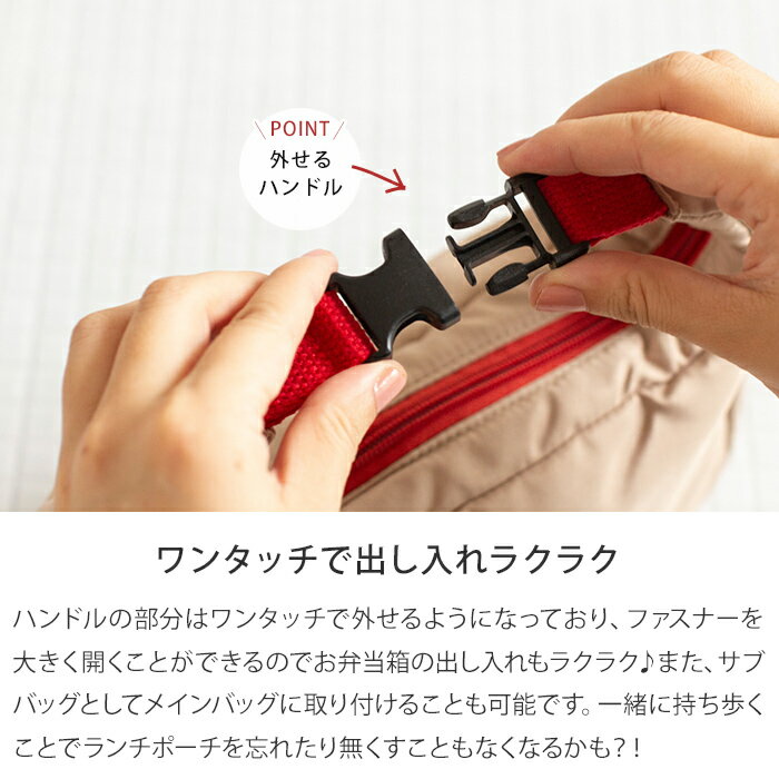 ランチバック サブヒロモリ ミコノス ランチポーチ 保冷 保温ランチトート 保冷 ファスナー 日本製 国産