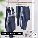 6連 省スペース ズボンハンガー 2個セット 組立式 ONLS0202 BBファニシング | シンプル ズボン収納 パンツ収納 リビング収納 クローゼット ハンガー えもんがけ おしゃれ 便利収納 6連ズボンハンガー 6連ストールハンガー 6連パンツハンガー マフラー ストール(3)