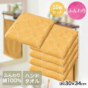 ふんわり ハンドタオル 10枚セット 天馬 | 綿100% タオル 無地 プレゼント 外出 シンプル 汗拭きタオル お出かけ 行楽 コットン 100% 普段使い...