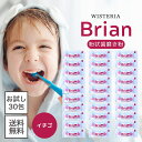 【5と0のつく日★限定クーポン&全品ポイント2倍!8/20】ブリアン 歯磨き粉 Brian 0.5g お試し 30包 無添加 子供用歯磨き粉 イチゴ味