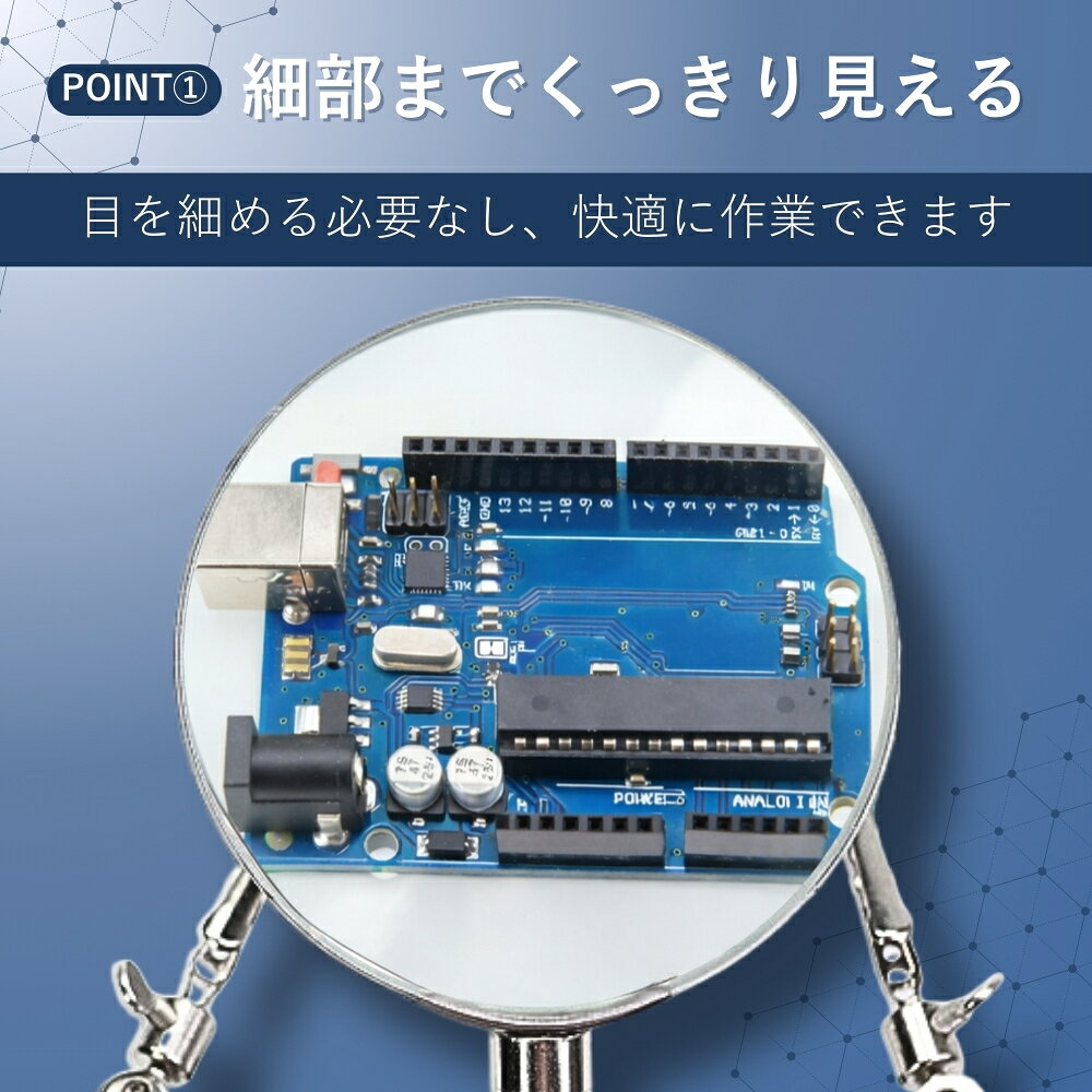 半田こて台 ハンダゴテ 作業台 ルーペ クリップ付き スタンド はんだごて台 ごて台...