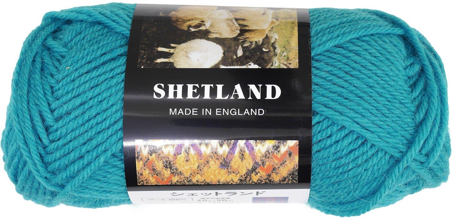 パピー シェットランド 毛糸 並太 Col.52 水色 系 40g 約90m 10000523