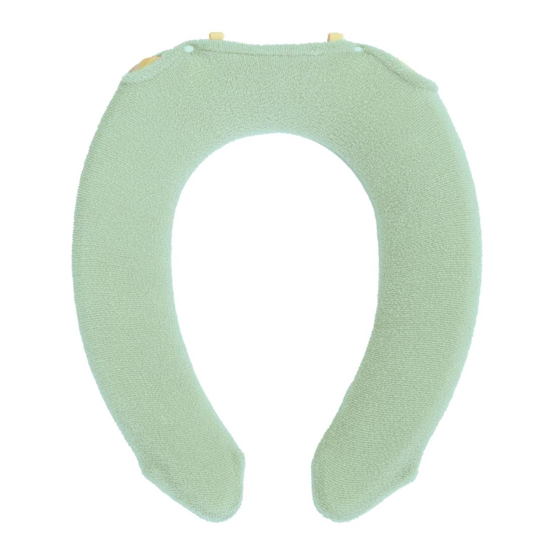 オカ(OKA) フルールブラン トイレ便座カバー U型専用タイプ グリーン (洗える 厚手 花柄 フェミニン)