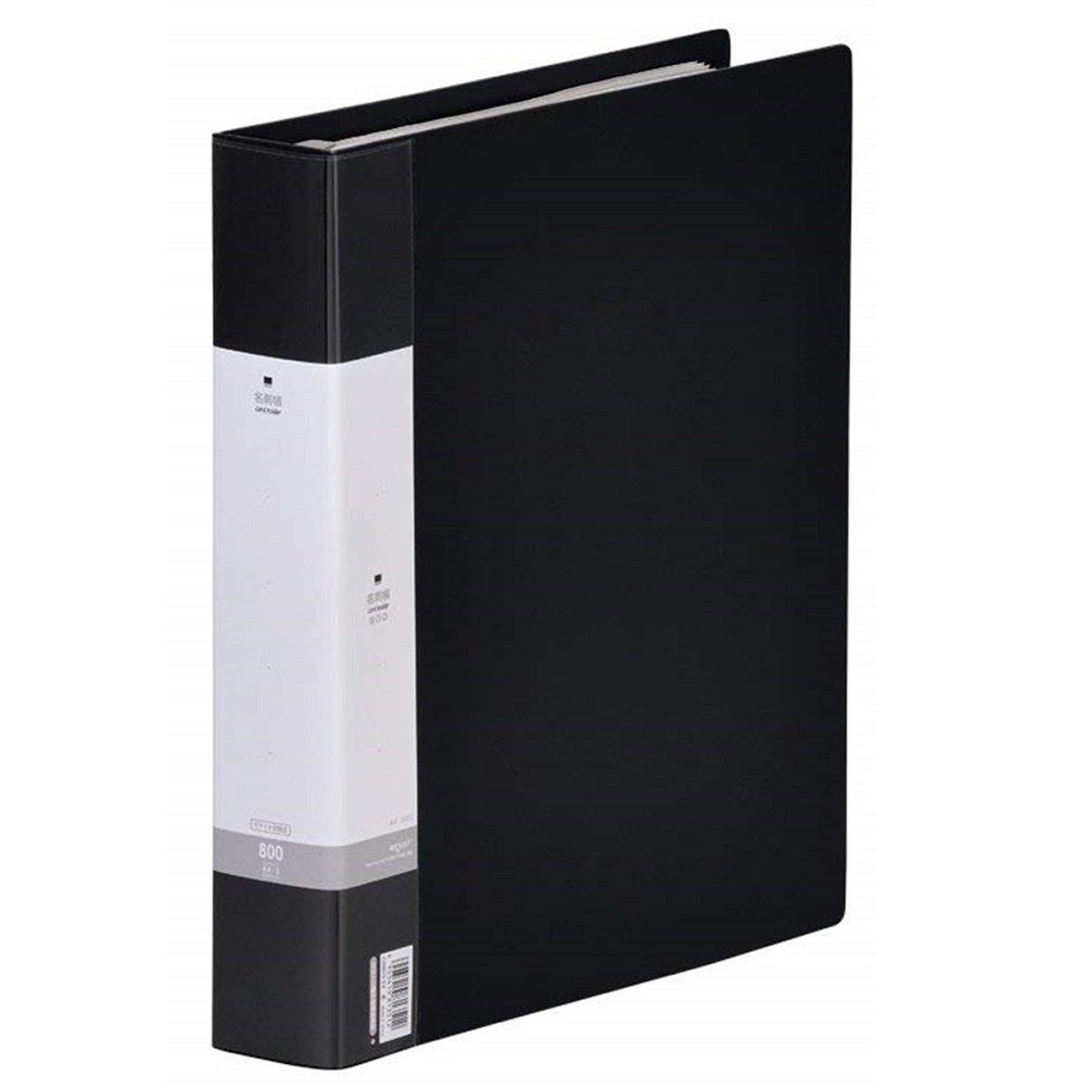 リヒトラブ 名刺ファイル 交換式 A4 30穴 800枚 黒 G8803-24