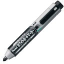 ぺんてる ノック式ハンディホワイトボードマーカー 平芯・太字 黒インキ MWXN6M-A 10本入り