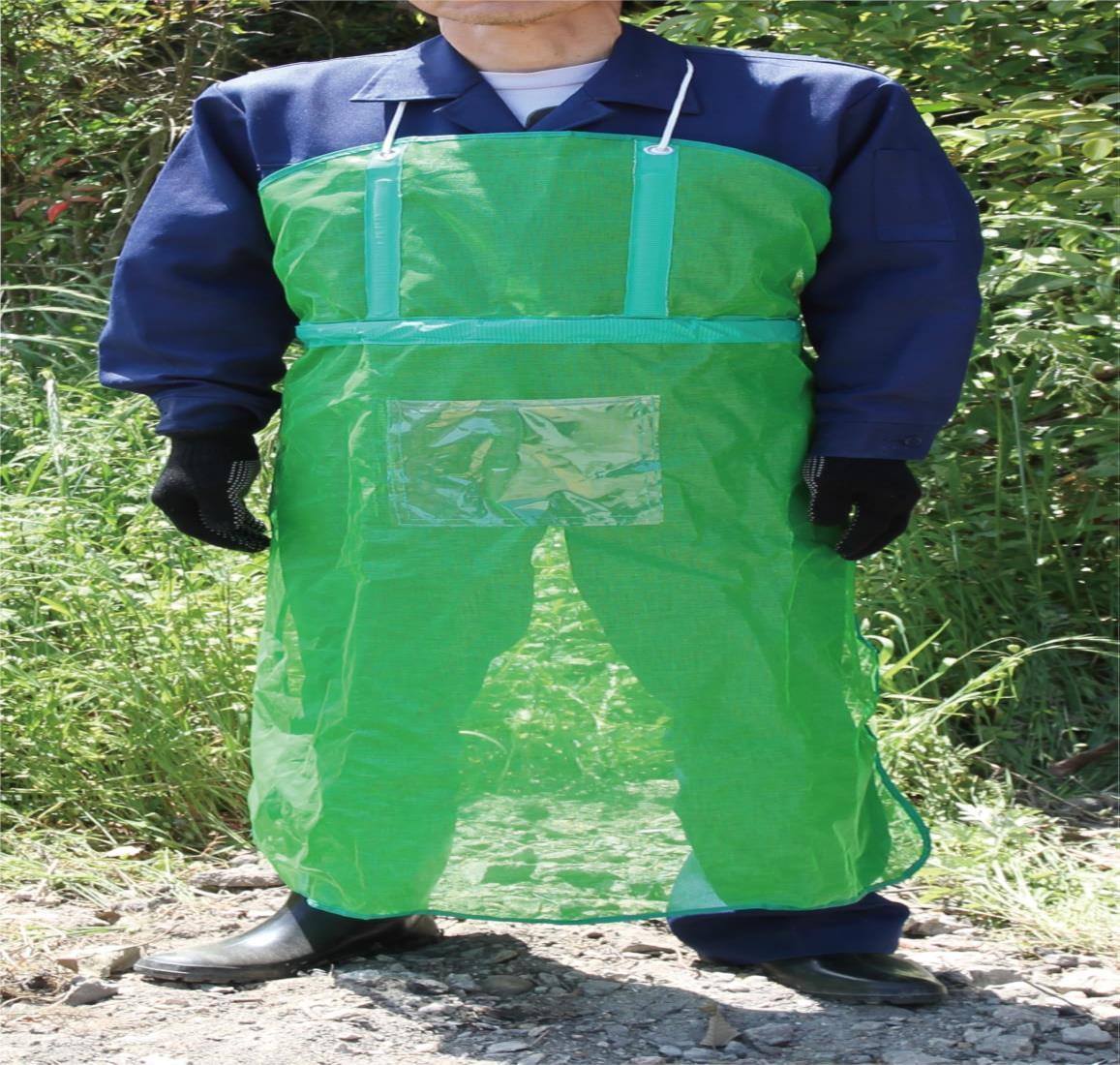 刈払機用ワンタッチメッシュエプロン