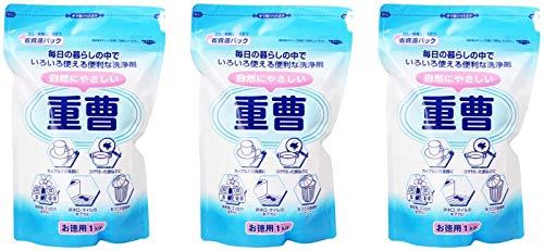 【まとめ買い】自然にやさしい重曹 お徳用 1kg【×3個】