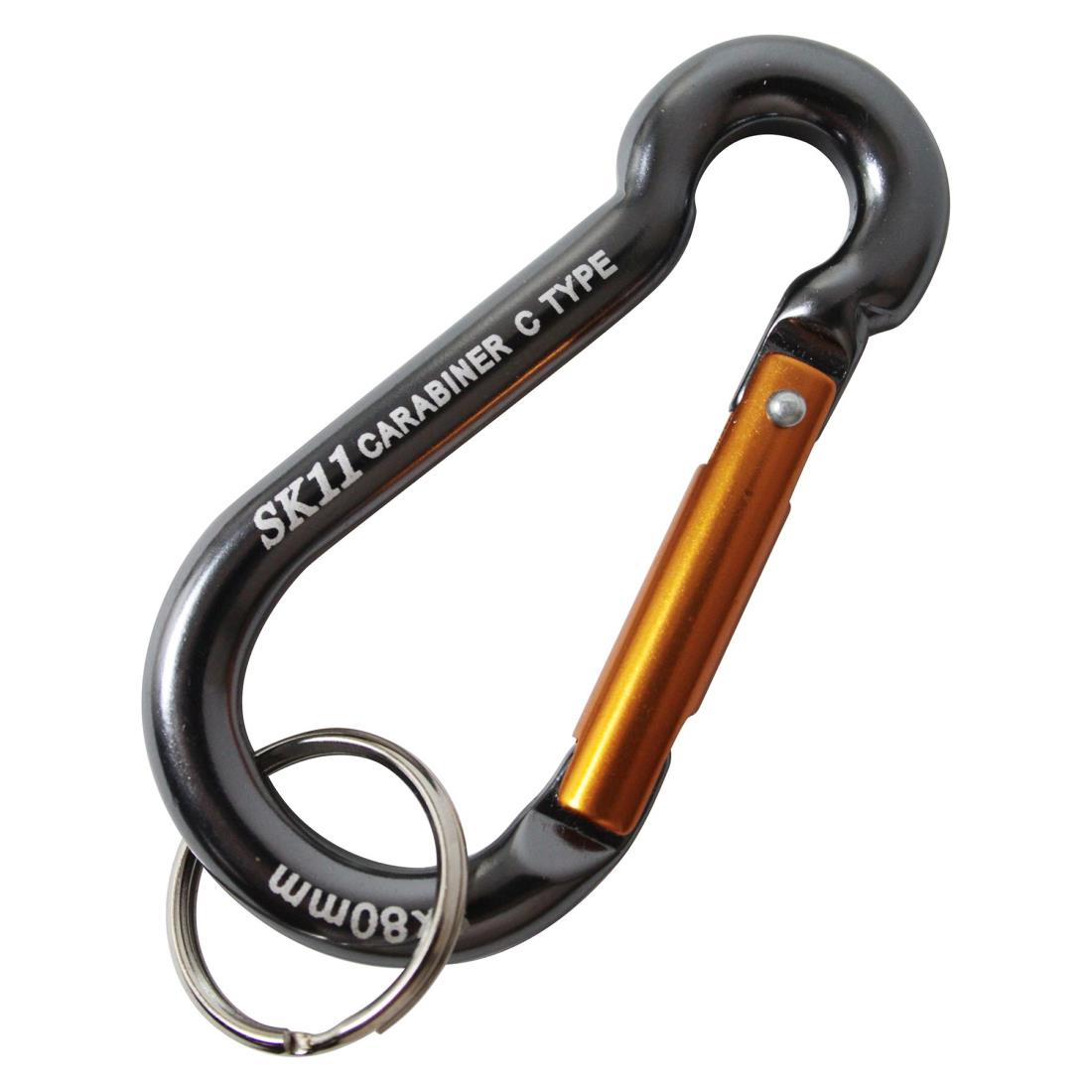 SK11(エスケー11) アルミカラビナ C 8×80mm SAC-880C ブラック