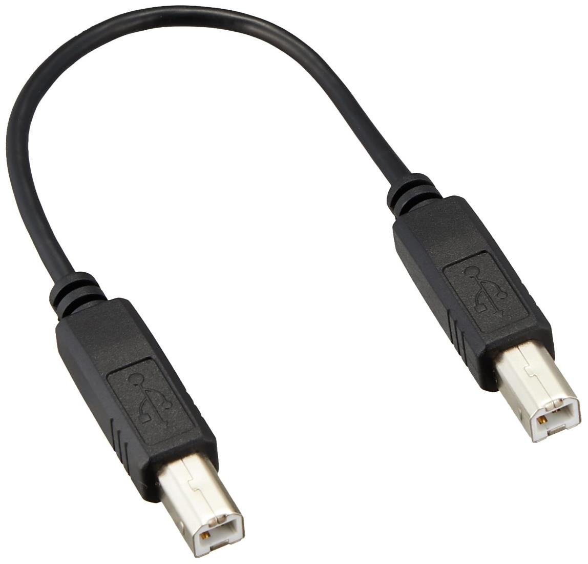 変換名人 USB 両端 B(オス) ケーブル 20cm USBBA-BA20
