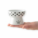 猫壱(necoichi) ハッピーダイニング 猫用 脚付フードボウル プチ 水玉 (旧おやつ皿) 電子レンジ&食器洗浄機対応(4)